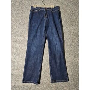 Levi's 512 Perfectly Slimming Straight Leg Jeans Dark Wash Women's Size 32x29